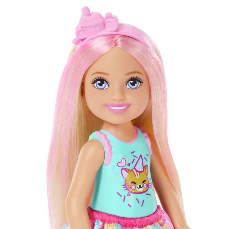 Barbie Chelsea Birthday doll with party accessories (British brand)