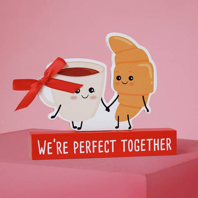 Argos Widdop Love Is Sweet Coffee & Croissant Plaque- Buy online at McGrocer