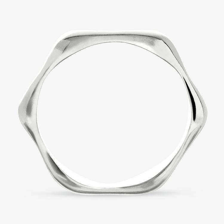 Revere sterling silver bamboo ring small, imported from the UK