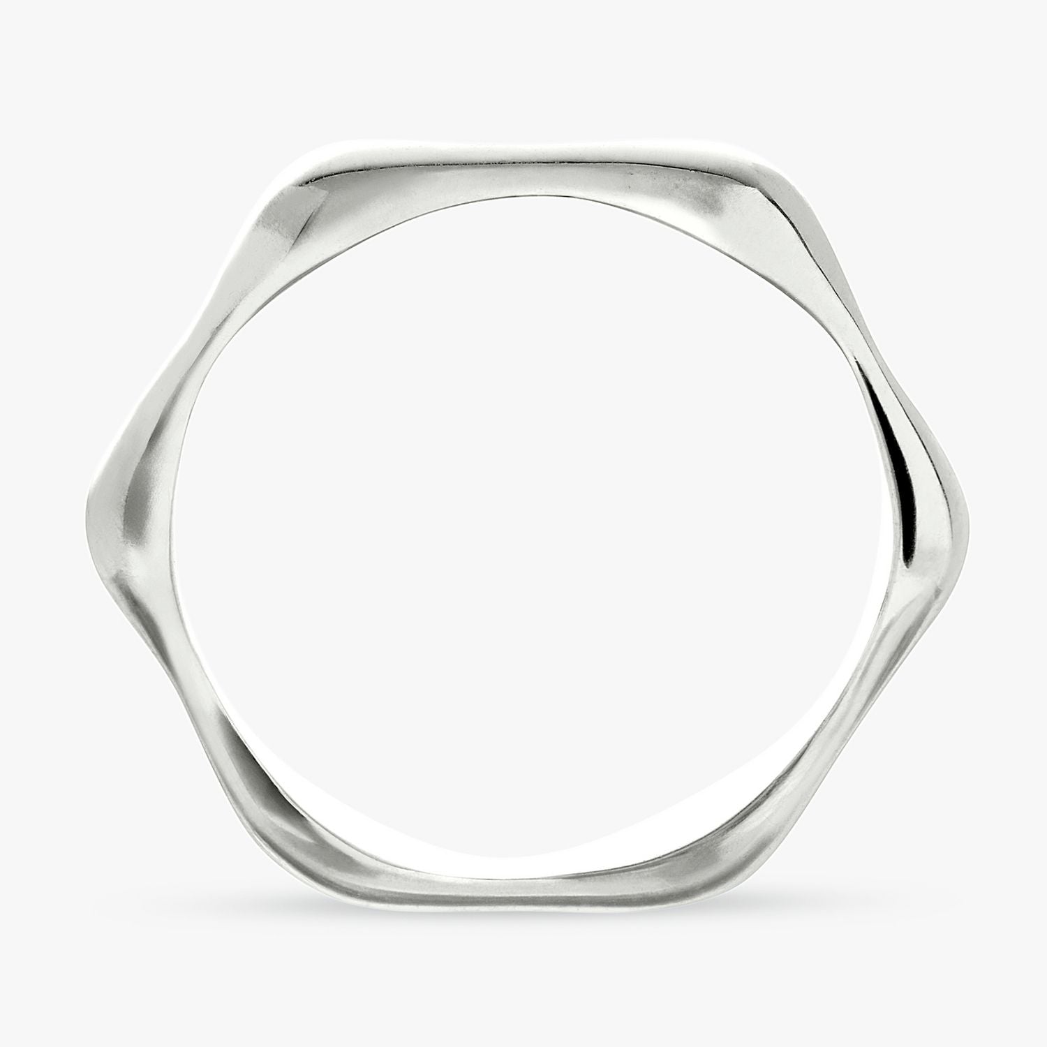 Revere sterling silver bamboo ring small, imported from the UK