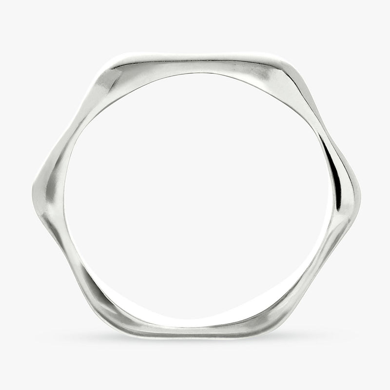 Revere sterling silver bamboo ring small, imported from the UK