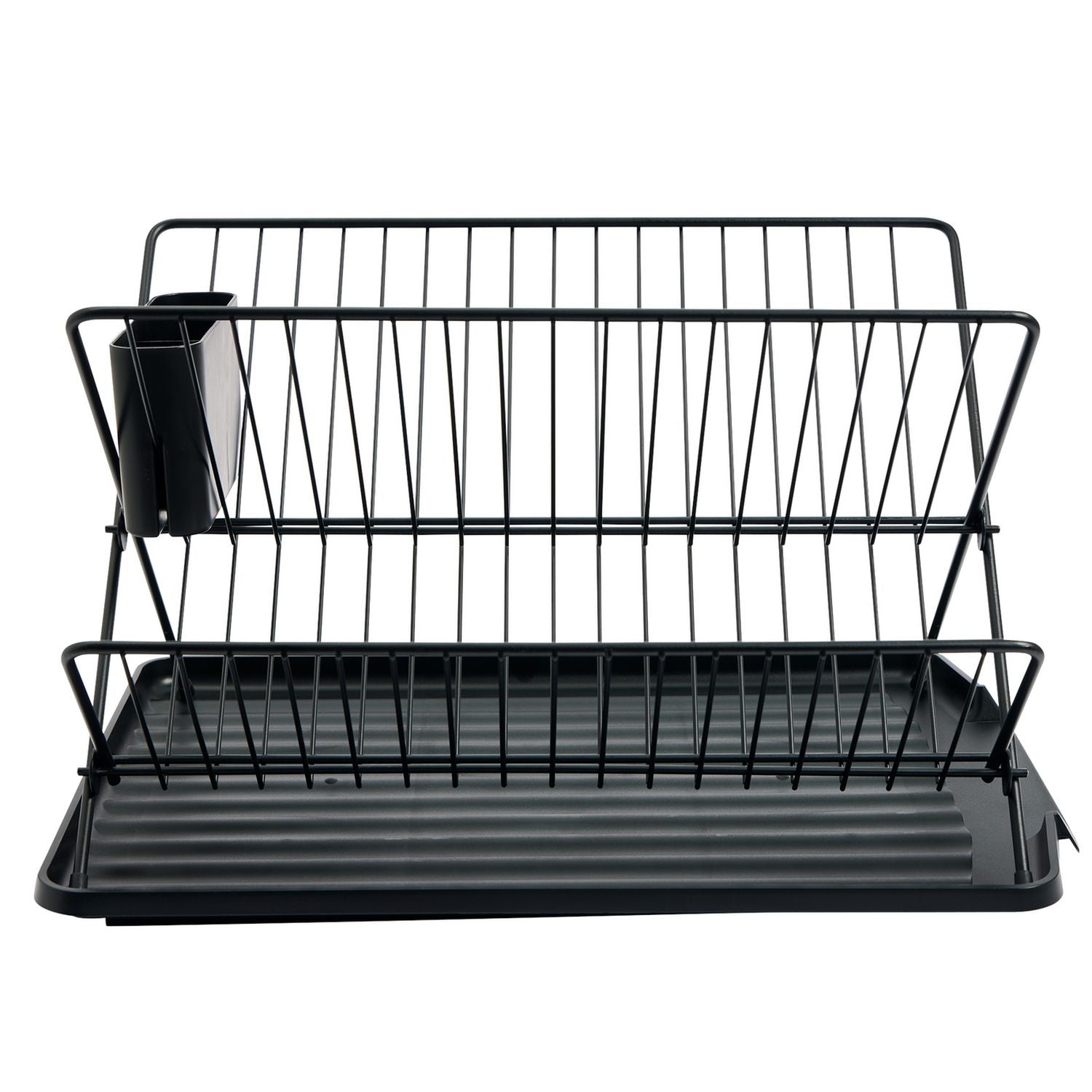 Argos Home black X-shaped dish rack, imported from the UK