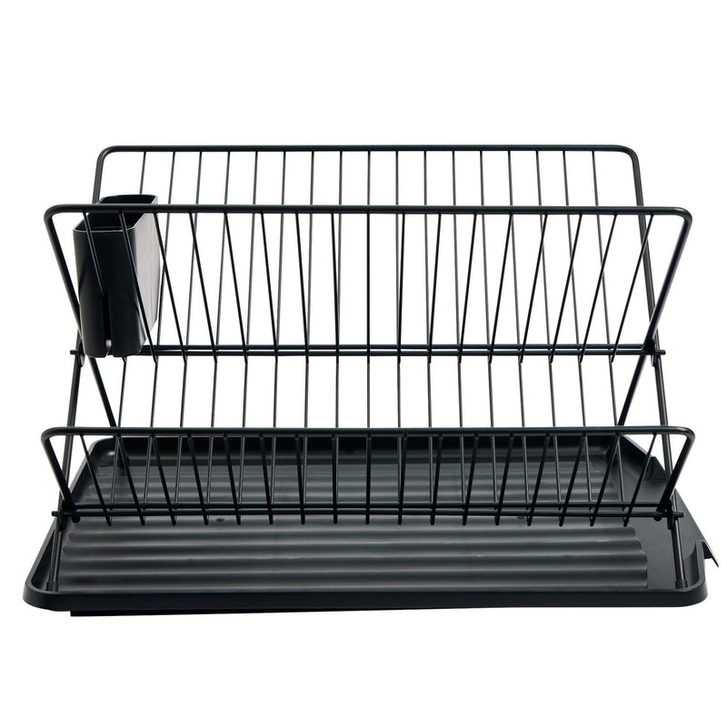 Argos Home black X-shaped dish rack, imported from the UK