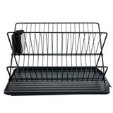 Argos Home black X-shaped dish rack, imported from the UK