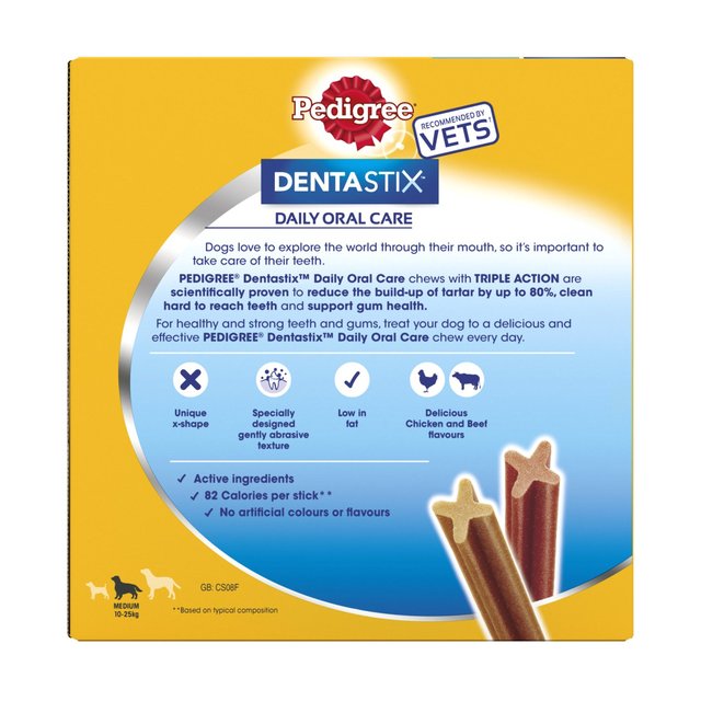 Pedigree Dentastix Daily Adult Medium Dog Treats Dental Sticks   56 x 26g GOODS M&S   