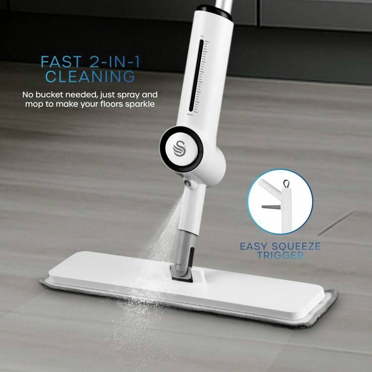Swan 2-in-1 spray mop for hard floors, imported from the UK