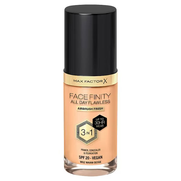 Max Factor Facefinity Foundation Warm Beige, imported from the UK