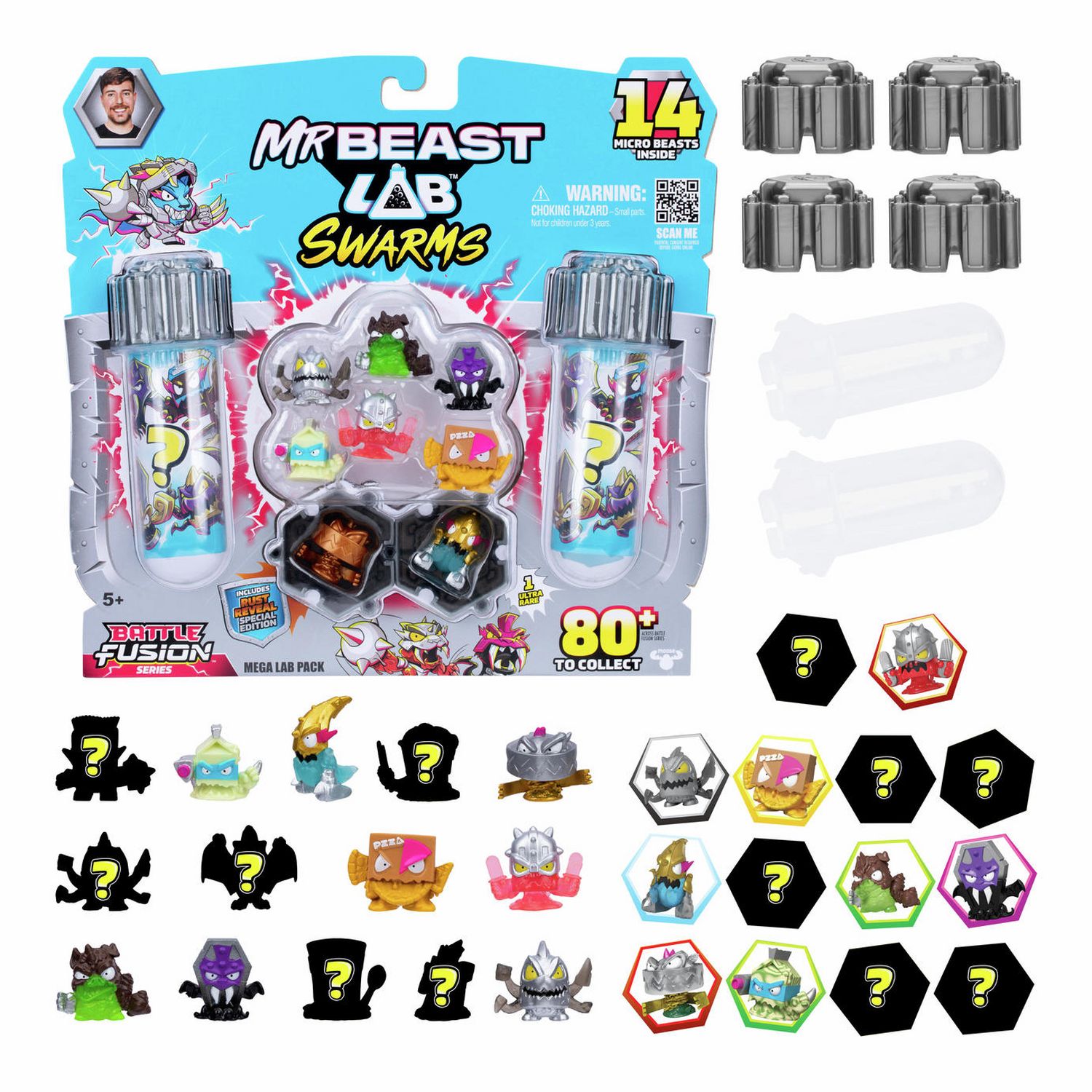 MrBeast Lab Mega Lab mystery micro beasts 14-pack, UK version