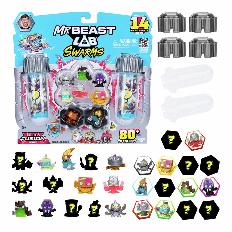 MrBeast Lab Mega Lab mystery micro beasts 14-pack, UK version