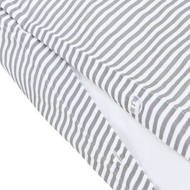 Habitat cotton Oxford stripe grey bedding set single, UK version