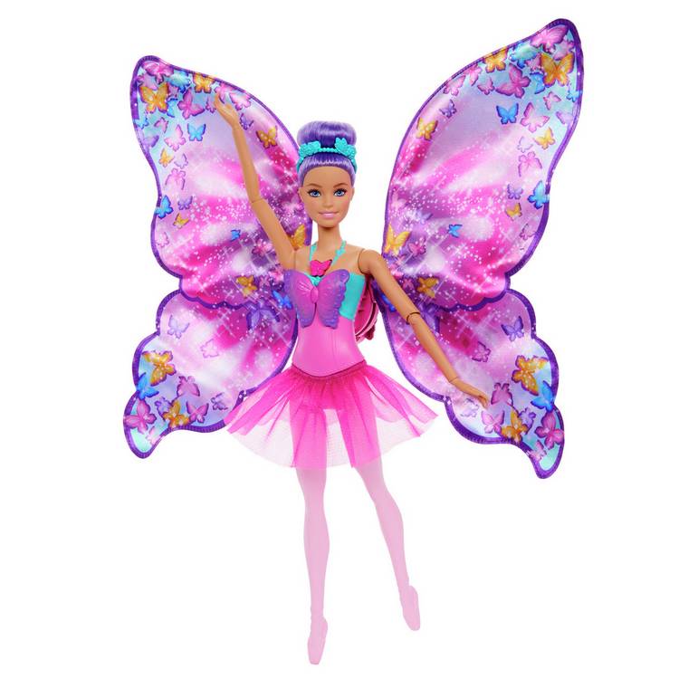 Barbie Dance and Flutter doll with butterfly wings 36cm, imported from the UK