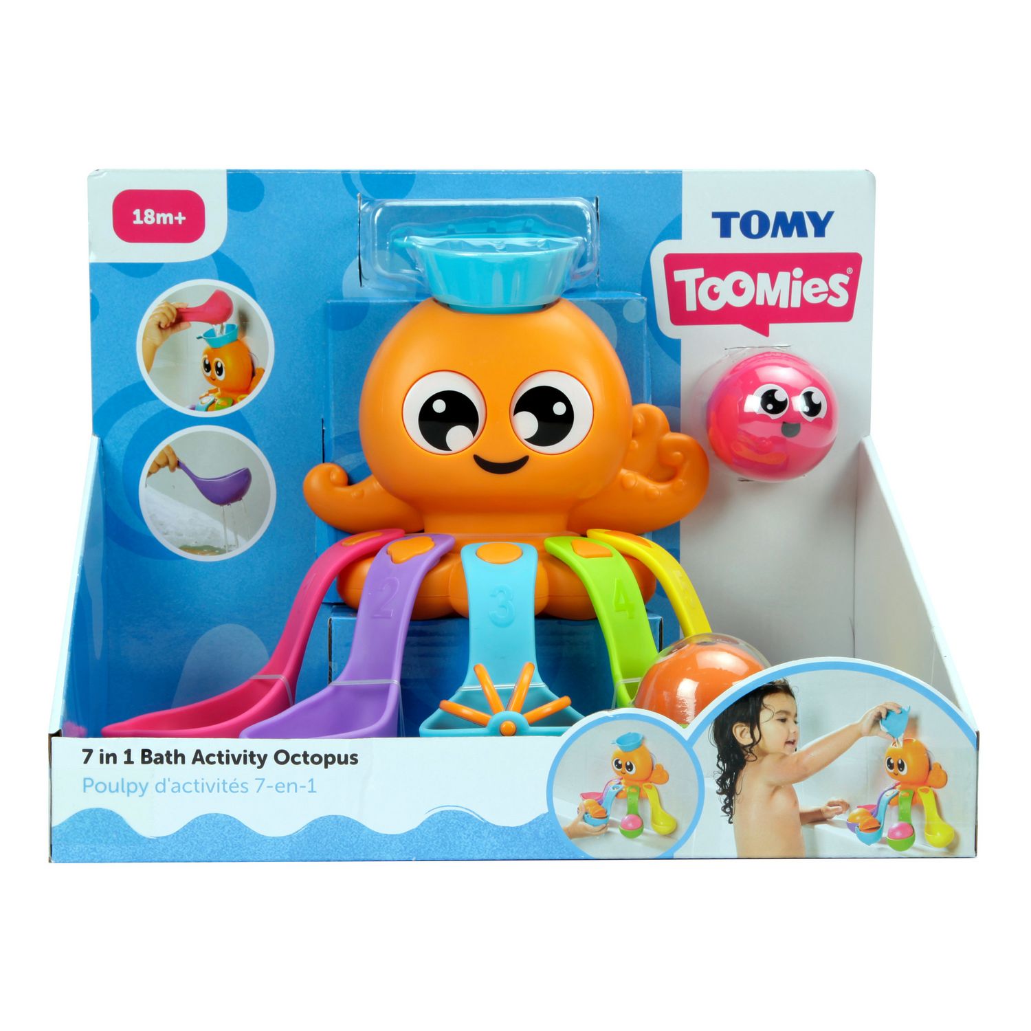 Tomy Toomies 7-in-1 Bath Octopus toy - British product