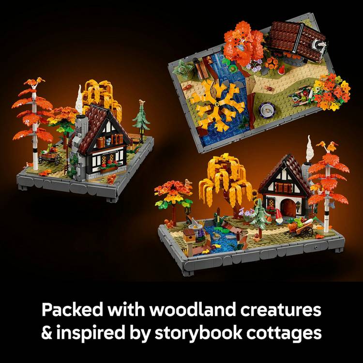 LEGO Icons Autumn Cottage Garden model kit - British product