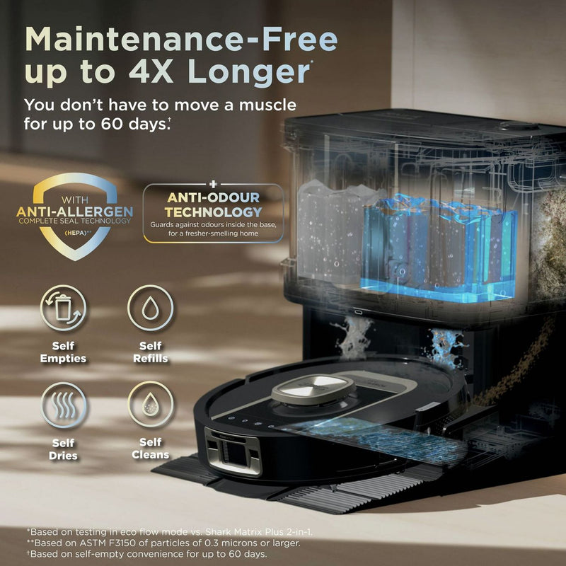Shark PowerDetect robot vacuum black, imported from the UK