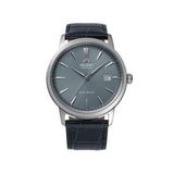 Orient automatic blue dial watch with leather strap - British product