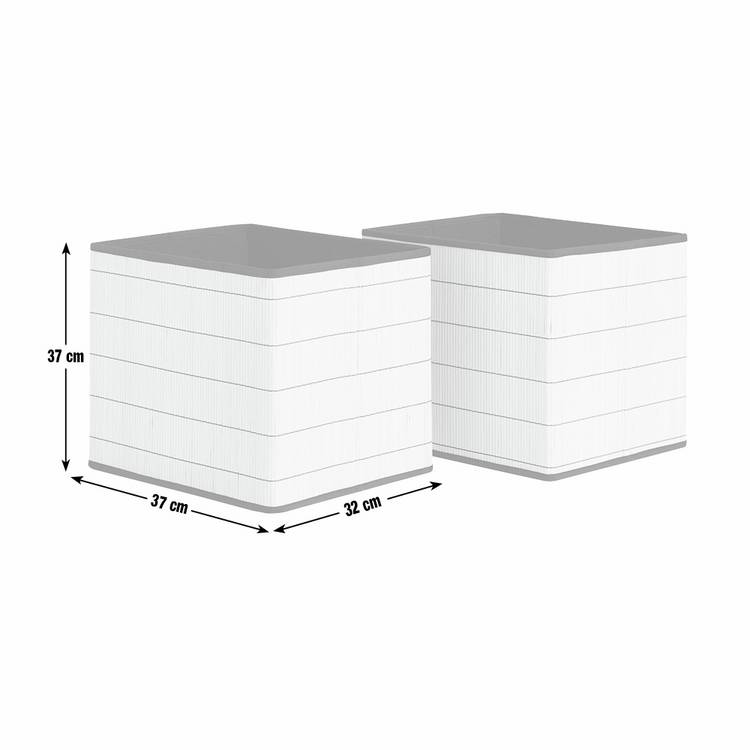 Habitat set of 2 bamboo storage boxes - British product