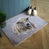 Bree Merryn brown Highland Cow doormat 50x75cm, UK version