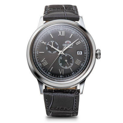 Argos Orient Bambino Classic Mens Grey Leather Strap Watch- Buy online at McGrocer