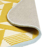 Habitat Blue Border Wool Cut Pile Rug 120x170cm (British brand)