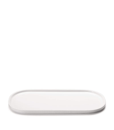 Harrods Porcelain Platter Dish with Decorative Ridges, 40.5cm- Buy online at McGrocer