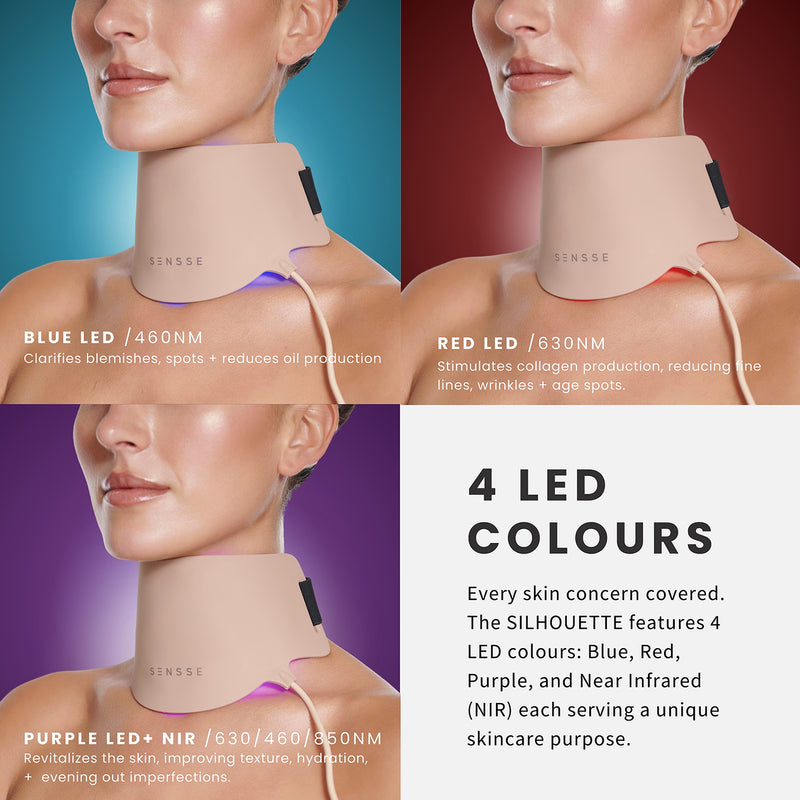 Sensse Silhouette anti-aging LED neck mask, UK version