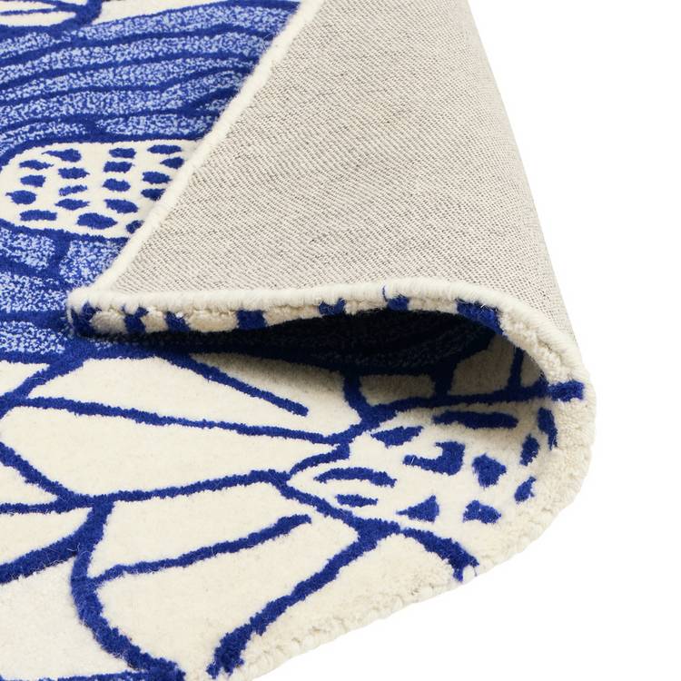Habitat Scandi floral blue rug 120x170cm, UK version