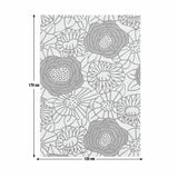 Habitat Scandi floral blue rug 120x170cm, UK version
