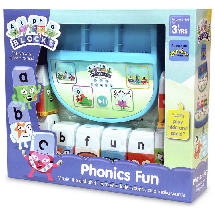 Alphablocks Phonics Fun toy block set, UK version