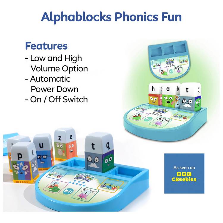 Alphablocks Phonics Fun toy block set, UK version