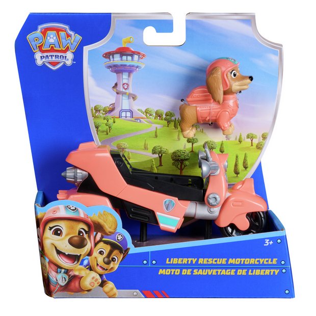 PAW Patrol Liberty Rescue Motorcycle toy, UK version