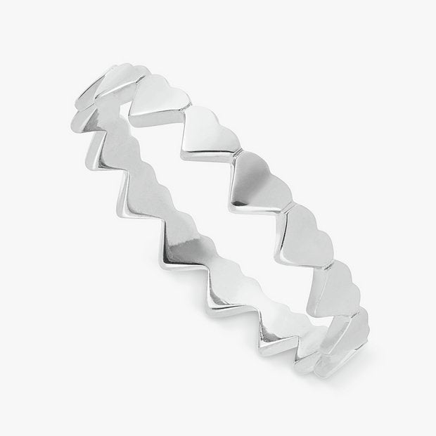 Revere heart band ring small, UK version