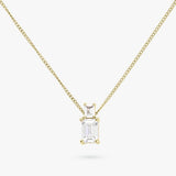 Revere gold plated silver pendant necklace with two cubic zirconia stones (British brand)