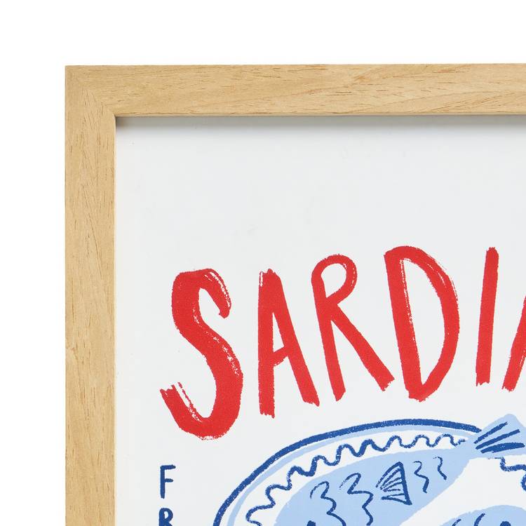 Argos Home sardines framed wall art A4 (British brand)