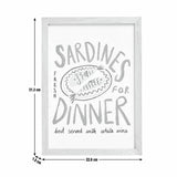Argos Home sardines framed wall art A4 (British brand)