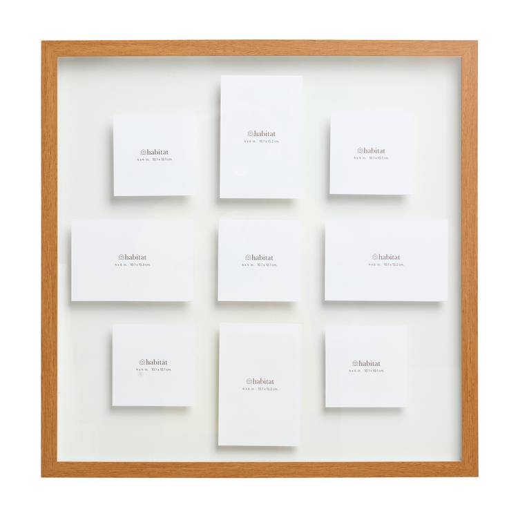Habitat floating multi photo glass picture frame 60cm - British product