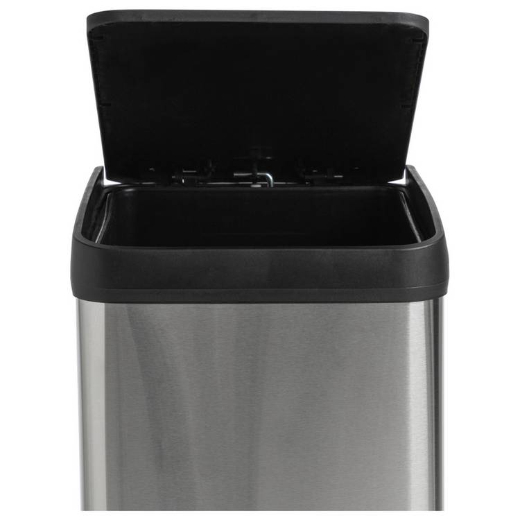 Habitat 30L slim line pedal bin silver, UK version