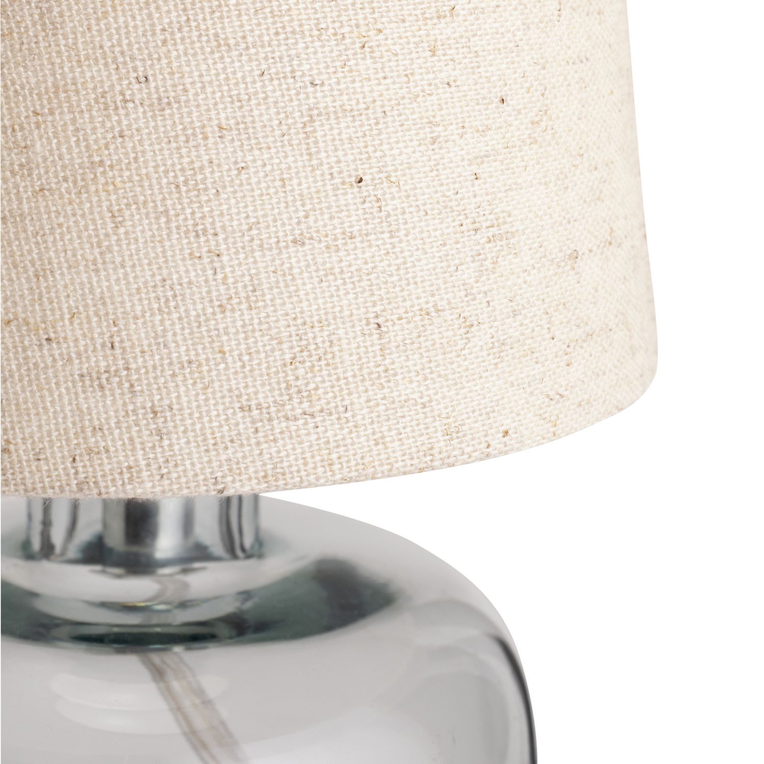 Argos Home Cabras Glass Table Lamp - Natural