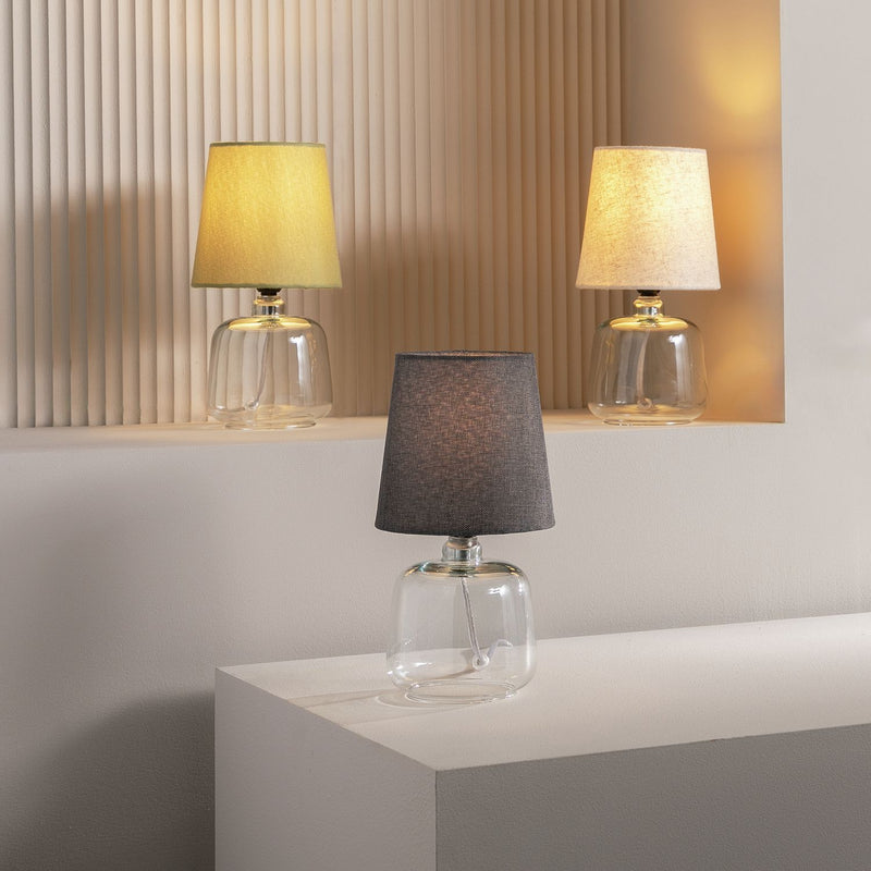 Argos Home Cabras Glass Table Lamp - Natural