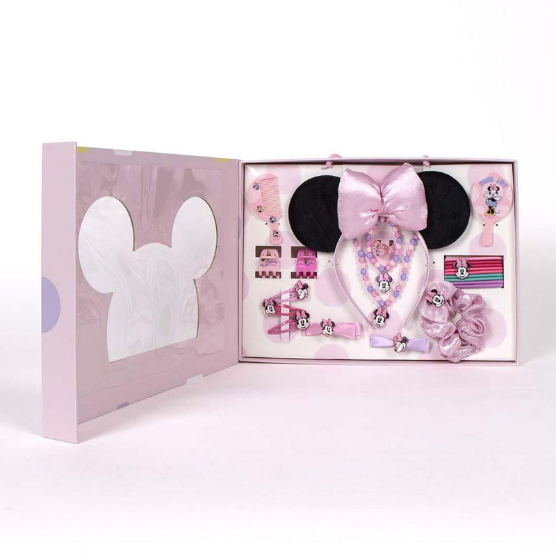 Minnie Mouse kids hair and jewellery set 22-piece, imported from the UK