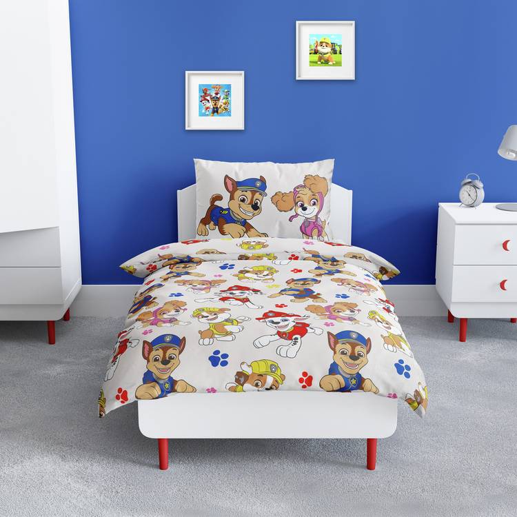 Paw Patrol off white bedding set toddler, imported from the UK