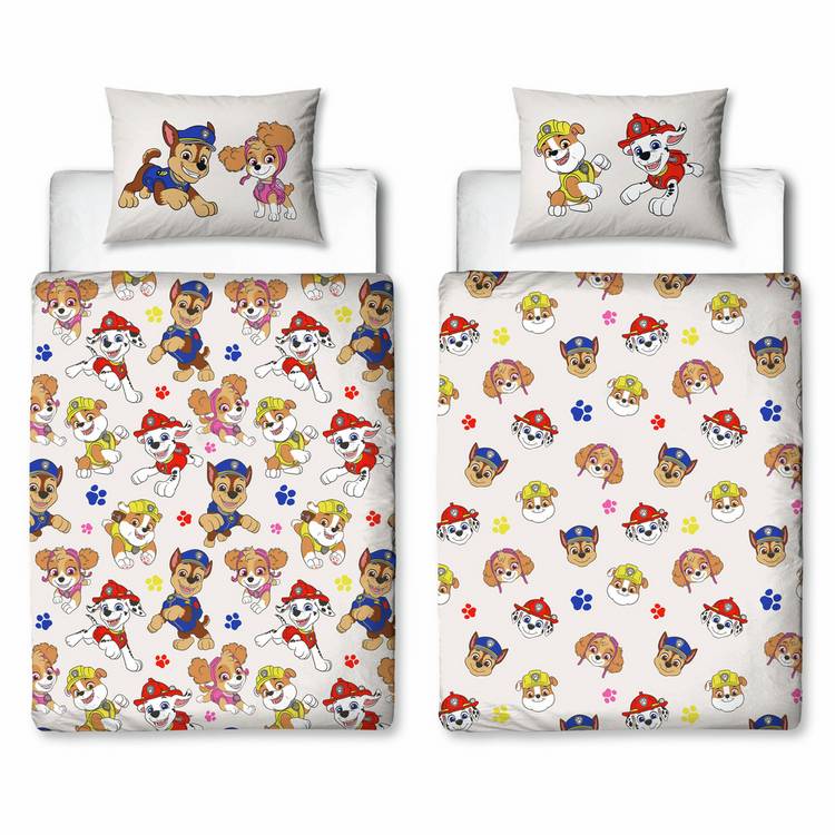 Paw Patrol off white bedding set toddler, imported from the UK