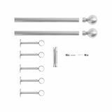Argos Home curtain pole matte black bay 400cm, imported from the UK