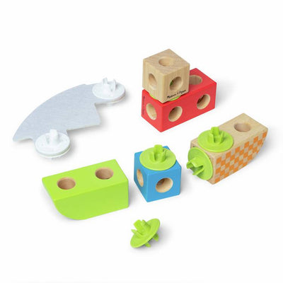 Argos Melissa & Doug Blockables Town Play Set Wooden Building Blocks 29.5x13.2x22.1 cm- Buy online at McGrocer
