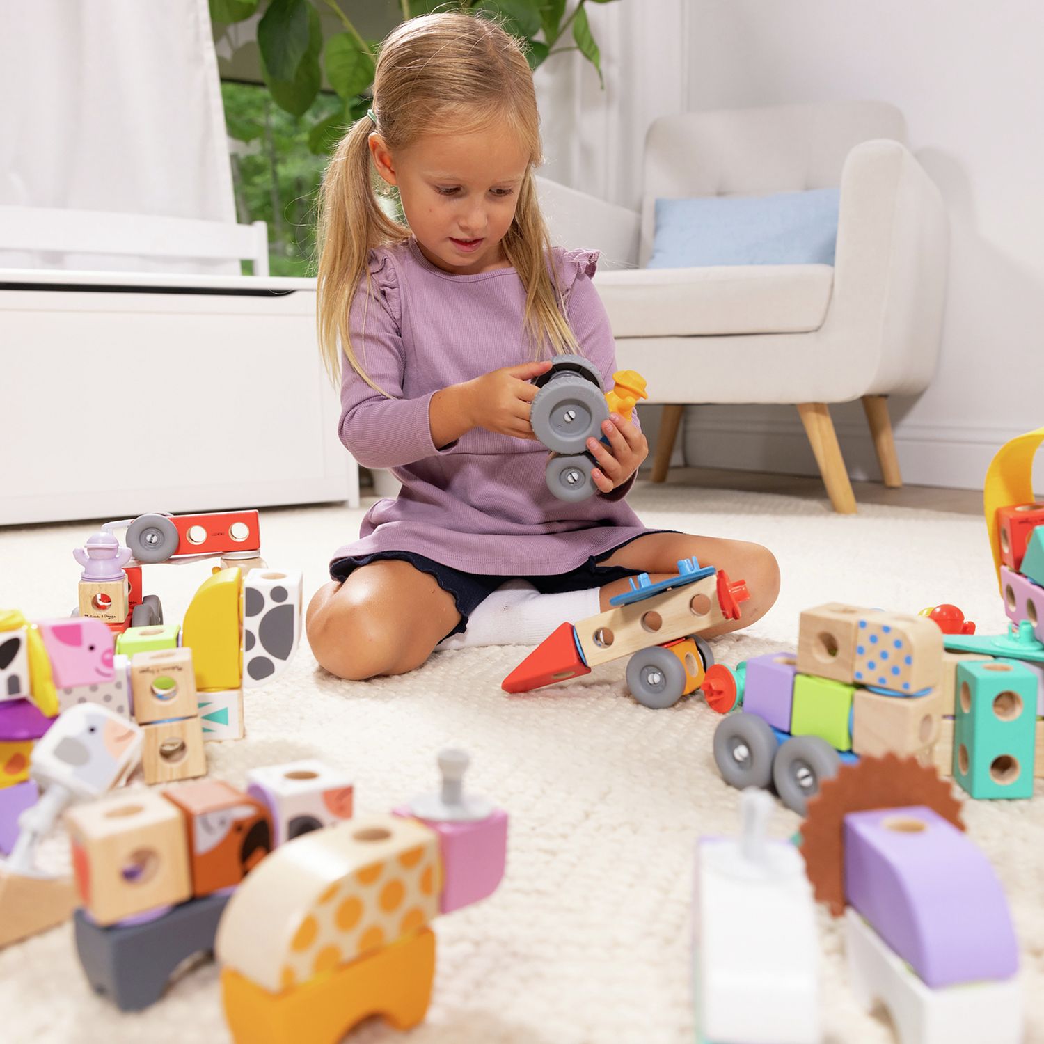 Melissa & Doug Blockables Farm Set - British product