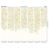 Origin Murals rosehip gold olive wall mural - British product