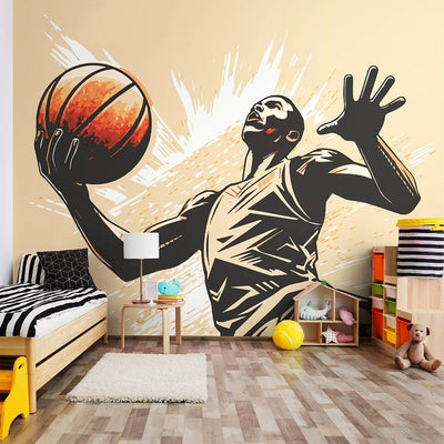 Argos Origin Murals Graphic Basketball Orange Wall Mural 50cm x 19.6m- Buy online at McGrocer