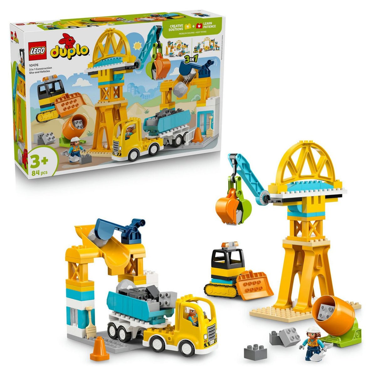 LEGO DUPLO 3-in-1 construction set 84 pieces, imported from the UK