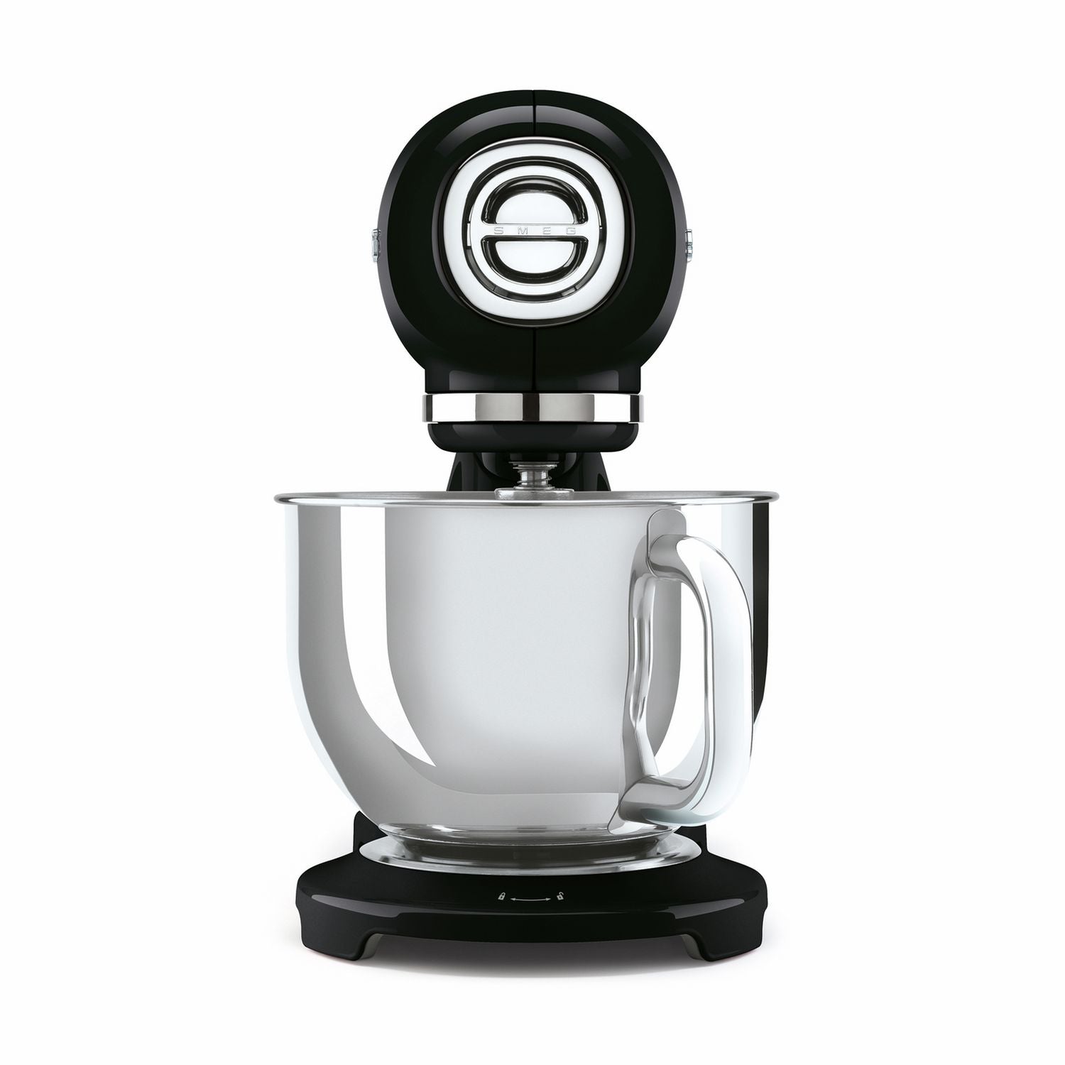 Smeg SMF05BLUK black stand mixer with 4.8 litre bowl, imported from the UK