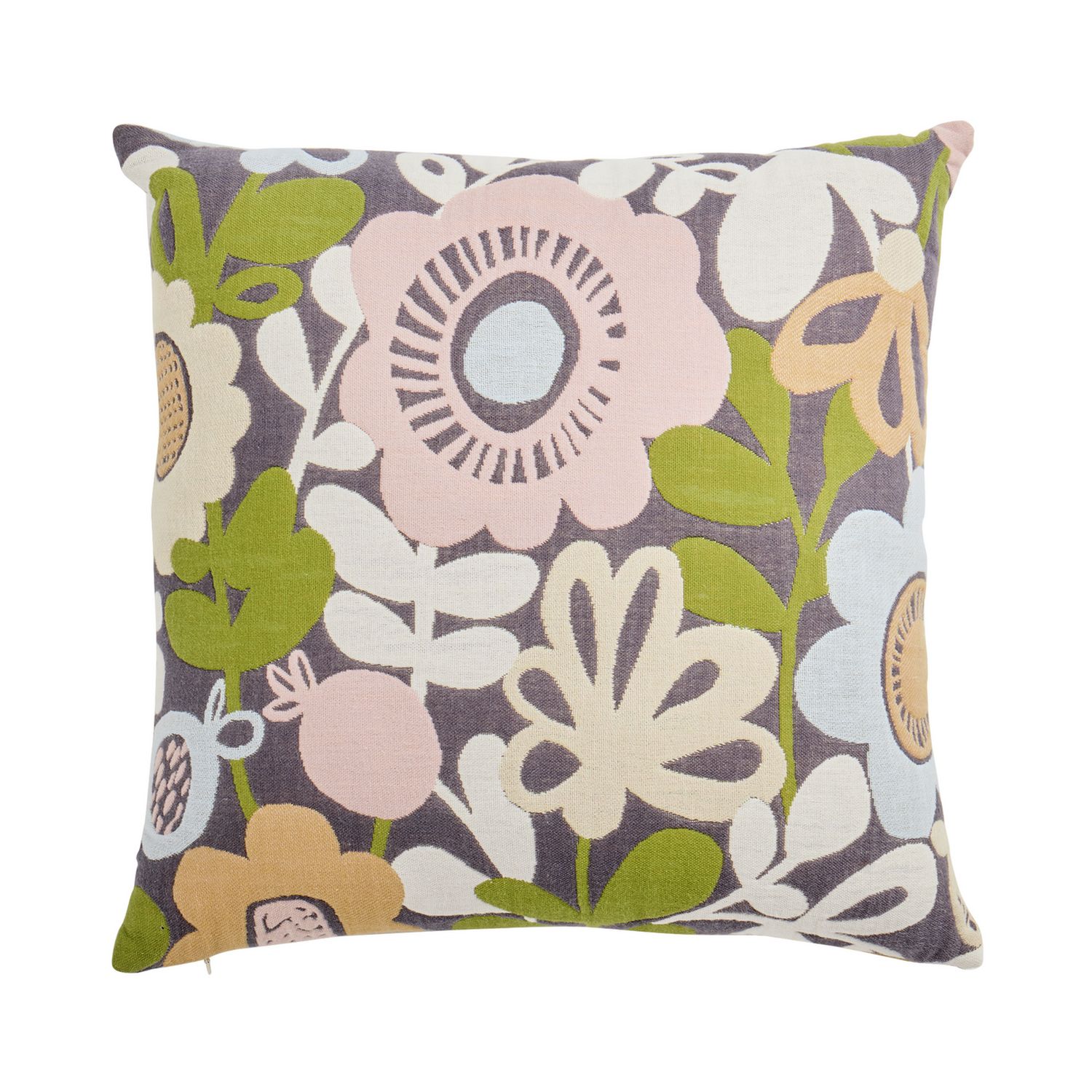 Habitat x Scion Kukkia woven cushion 50x50cm, imported from the UK