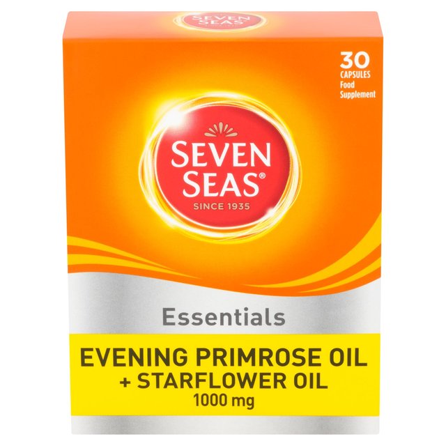 Seven Seas Evening Primrose Oil & Starflower Oil 1000mg Capsules   30 per pack GOODS M&S   